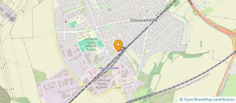 localisation de l'entreprise CABINET D OPHTALMOLOGIE DE GOUSSAINVILLE à GOUSSAINVILLE