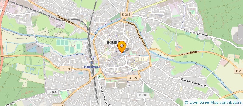 localisation de l'entreprise CABINET D'OPHTALMOLOGIE DES DRS JOUART ET HERNANDO  HAGUENAU