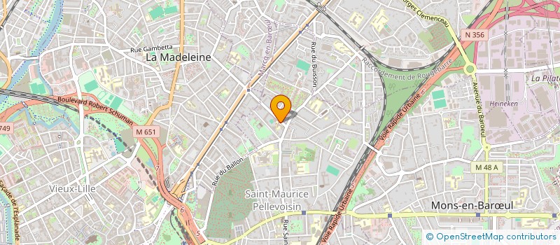 localisation de l'entreprise CABINET D'OPHTALMOLOGIE DES FLANDRES à LILLE