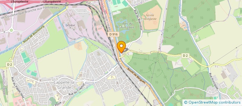 localisation de l'entreprise CABINET D'OPHTALMOLOGIE DES FLANDRES LITTORAL  COUDEKERQUE-BRANCHE