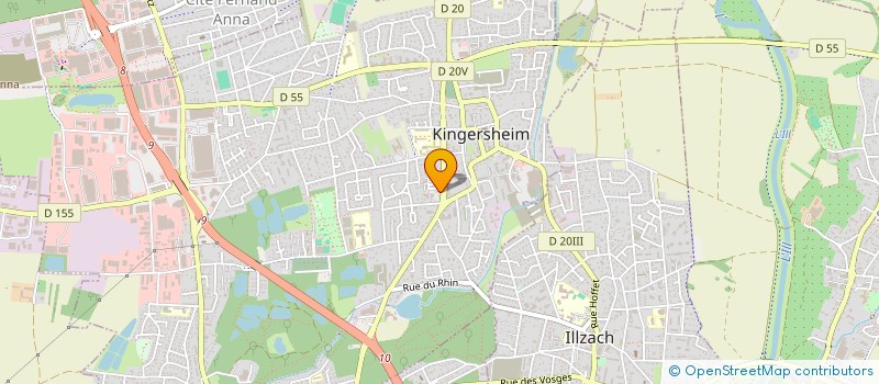 localisation de l'entreprise CABINET D'OPHTALMOLOGIE DOGARU-MATEI  KINGERSHEIM