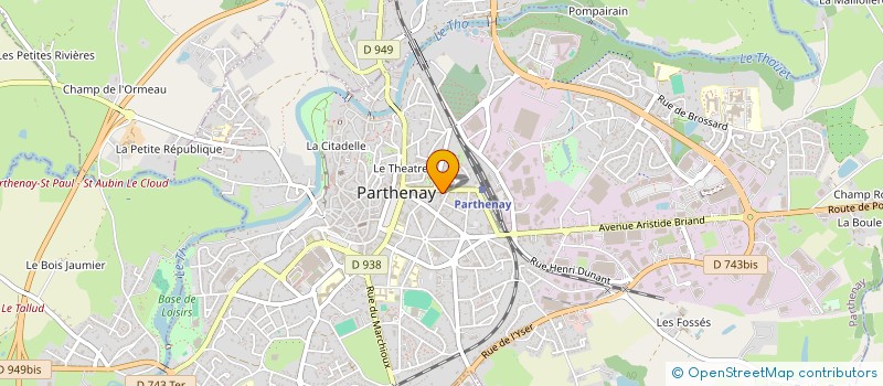 localisation de l'entreprise CABINET D OPHTALMOLOGIE DR DELATTRE  PARTHENAY