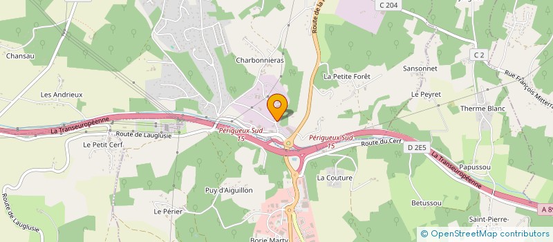 localisation de l'entreprise CABINET D'OPHTALMOLOGIE DREYFUS  COULOUNIEIX-CHAMIERS