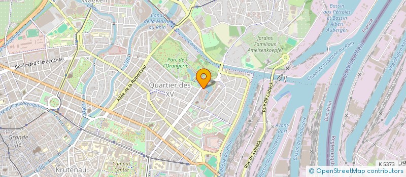 localisation de l'entreprise CABINET D'OPHTALMOLOGIE DU BON PASTEUR à STRASBOURG