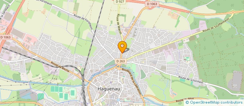 localisation de l'entreprise CABINET D'OPHTALMOLOGIE DU DOCTEUR ALAIN HERNANDO à HAGUENAU
