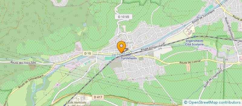 localisation de l'entreprise CABINET D'OPHTALMOLOGIE DU DR MATHIAS MAGUIN  TURCKHEIM