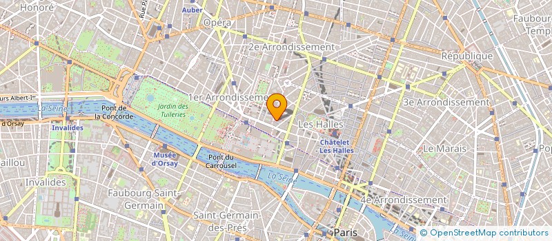 localisation de l'entreprise CABINET D'OPHTALMOLOGIE DU LOUVRE  PARIS