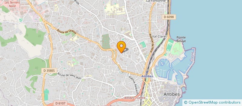 localisation de l'entreprise CABINET D'OPHTALMOLOGIE DU SOLEIL  ANTIBES