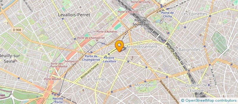 localisation de l'entreprise CABINET D'OPHTALMOLOGIE PUVIS DE CHAVANNES  PARIS