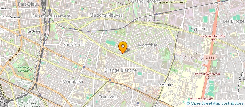 localisation de l'entreprise CABINET D'ORTHODONTIE CALUIRE - LE VERNAY  LYON