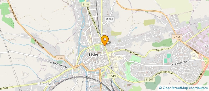 localisation de l'entreprise CABINET D'ORTHODONTIE DES DOCTEURS DAVY ALAM & ASSOCIES  LISIEUX