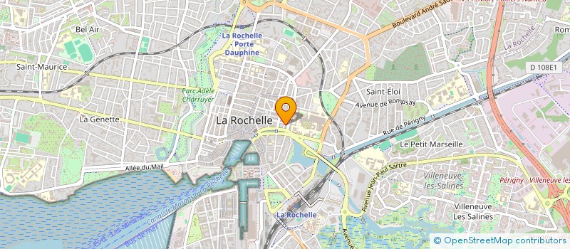 localisation de l'entreprise CABINET D'ORTHODONTIE EGLOFF  LA ROCHELLE