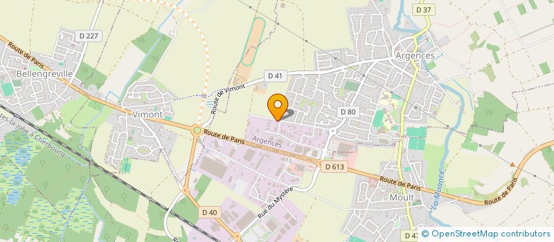 localisation de l'entreprise CABINET D'ORTHOPHONIE BILLY - DEBURGE - PERRAY  ARGENCES