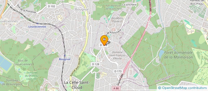 localisation de l'entreprise CABINET D ORTHOPHONIE DE LA JONCHERE à LA CELLE-SAINT-CLOUD