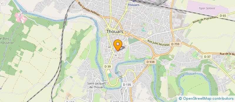 localisation de l'entreprise CABINET D'ORTHOPHONIE DE SAINT MEDARD à THOUARS