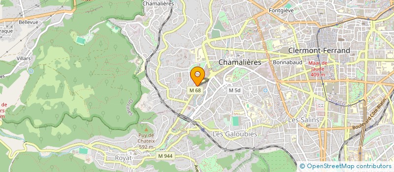 localisation de l'entreprise CABINET D'ORTHOPHONIE EUROPE à CHAMALIERES