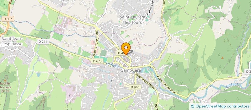 localisation de l'entreprise CABINET D'ORTHOPHONIE FARGES  SAINT-CERE