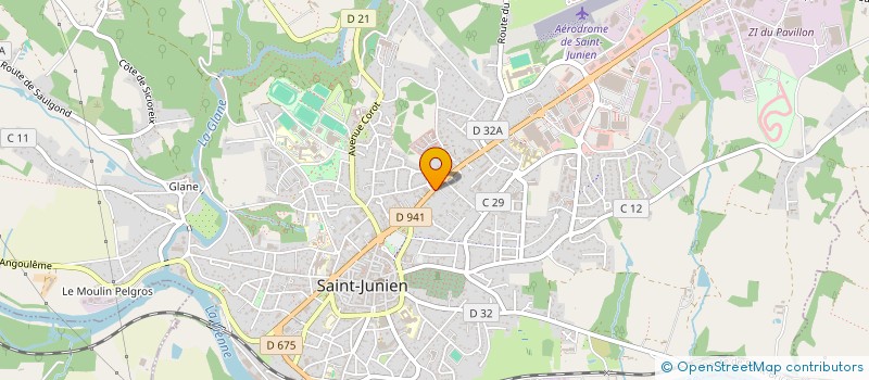 localisation de l'entreprise CABINET D ORTHOPHONIE LA MUSE DE COROT  SAINT-JUNIEN