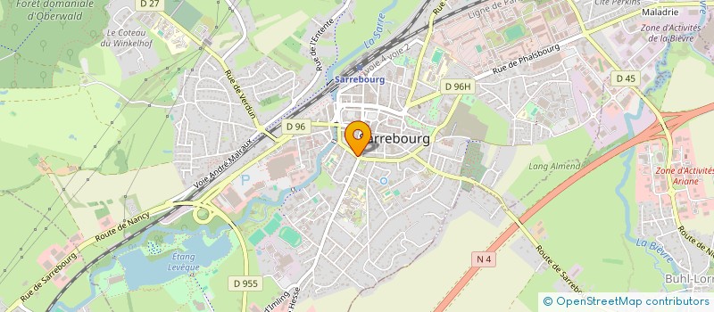 localisation de l'entreprise CABINET D'OSTEOPATHIE DES 2 FRERES à SARREBOURG