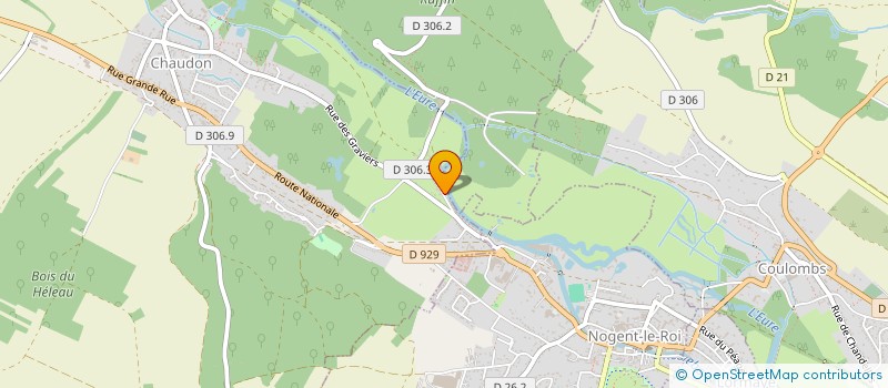localisation de l'entreprise CABINET D'OSTEOPATHIE DES BORDS DE L'EURE à CHAUDON