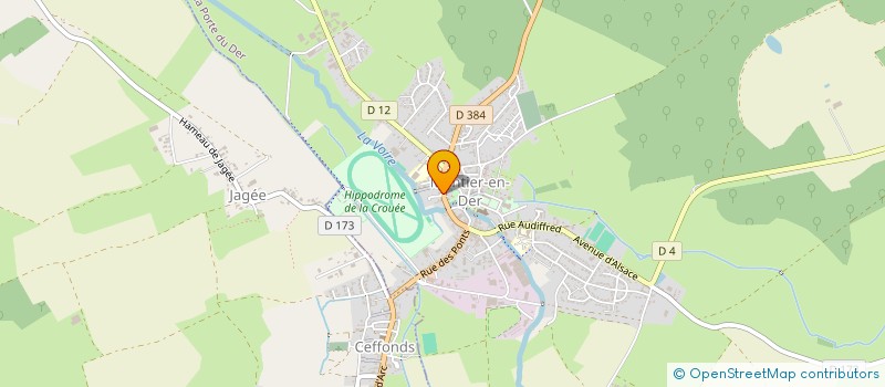 localisation de l'entreprise CABINET D'OSTEOPATHIE FRABOULET à LA PORTE DU DER