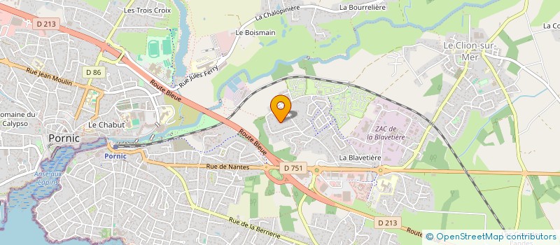 localisation de l'entreprise CABINET D'OSTHEOPATHIE DE LA MER  PORNIC