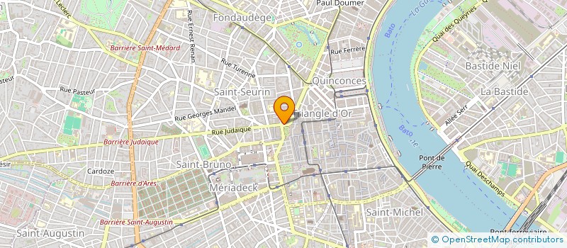 localisation de l'entreprise CABINET D'OSTHEOPATHIE KEVIN VANQUICKELBERGHE  BORDEAUX