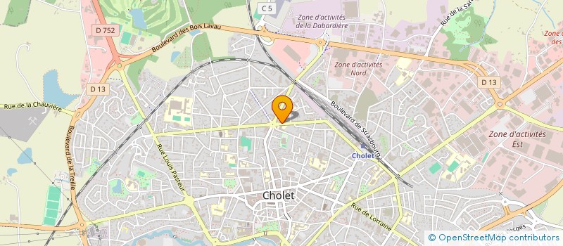 localisation de l'entreprise CABINET D'OSTHEOPATIE USUREAU - HUTEAU à CHOLET