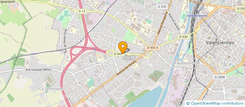 localisation de l'entreprise CABINET DAGDA - DEVELOPPEMENT DE L'AGRICULTURE URBAINE DANS L'AGGLOMERATION à VALENCIENNES