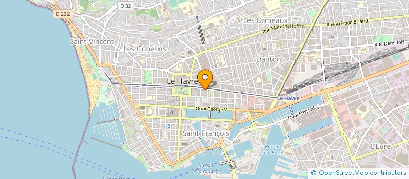 localisation de l'entreprise CABINET DAMIEN GRANCHER à LE HAVRE