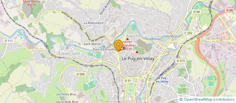 localisation de l'entreprise CABINET DANIEL BOURRET ET ASSOCIES  LE PUY-EN-VELAY