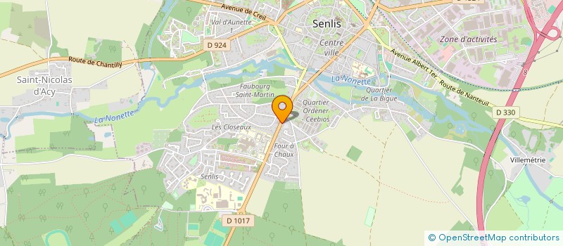 localisation de l'entreprise CABINET DANINOS  SENLIS