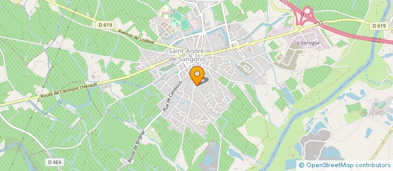 localisation de l'entreprise CABINET DAVID  SAINT-ANDRE-DE-SANGONIS