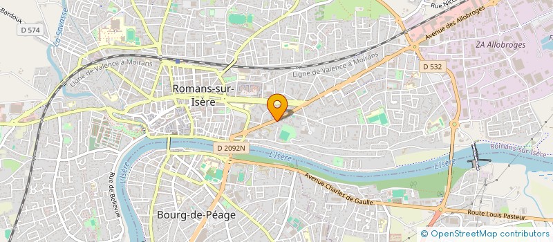 localisation de l'entreprise CABINET DAVID  ROMANS-SUR-ISERE