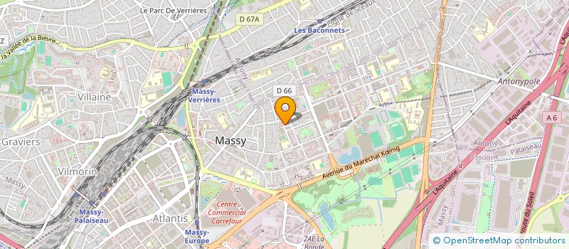 localisation de l'entreprise CABINET DE CARDIOLOGIE APPERT à MASSY
