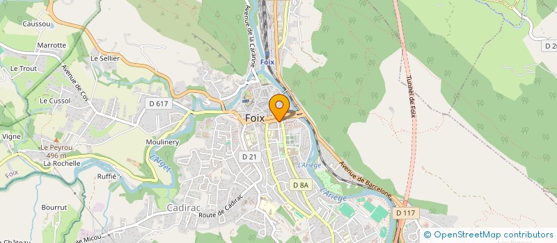 localisation de l'entreprise CABINET DE CARDIOLOGIE DE FOIX à FOIX