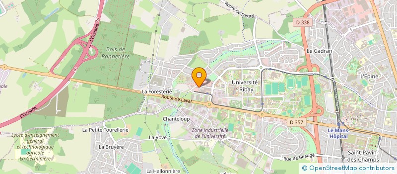 localisation de l'entreprise CABINET DE CARDIOLOGIE DE L'UNIVERSITE  LE MANS