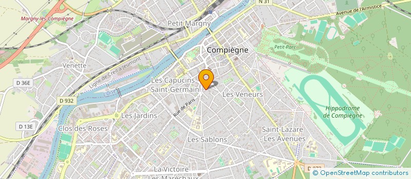 localisation de l'entreprise CABINET DE CARDIOLOGIE DES DOMELIERS à COMPIEGNE