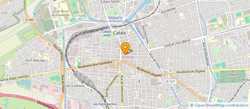 localisation de l'entreprise CABINET DE CARDIOLOGIE DU DOCTEUR KULA à CALAIS