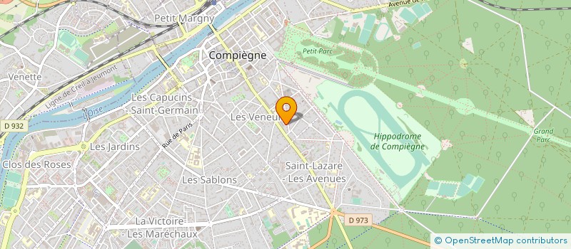localisation de l'entreprise CABINET DE CARDIOLOGIE ET D'EXPLORATIONS CARDIO-VASCULAIRES DU DOCTEUR ELMKIES à COMPIEGNE