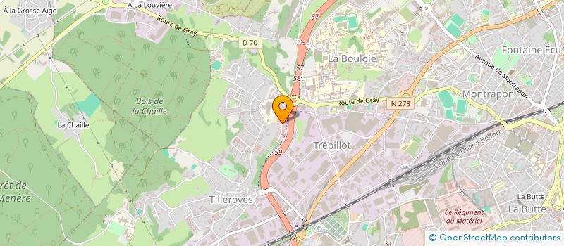 localisation de l'entreprise CABINET DE CARDIOLOGIE TEMPLIN  BESANCON