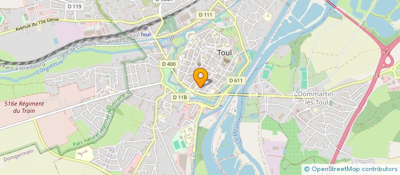 localisation de l'entreprise CABINET DE CARDIOLOGIE TOULOIS  TOUL