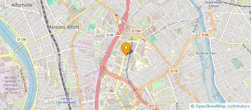 localisation de l'entreprise CABINET DE CHIRURGIE DENTAIRE - DOCTEUR PHITOUSSI  CRETEIL