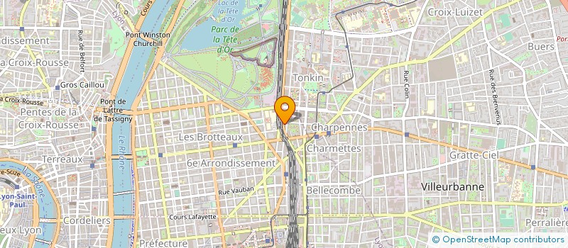 localisation de l'entreprise CABINET DE CHIRURGIE DENTAIRE DU PARC DE LYON à LYON