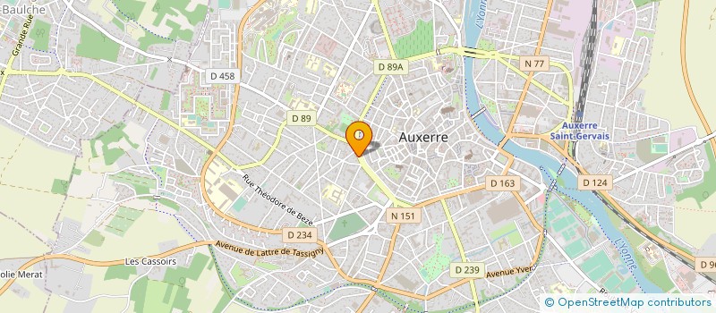 localisation de l'entreprise CABINET DE CHIRURGIE DENTAIRE MAGALI LAURENT à AUXERRE