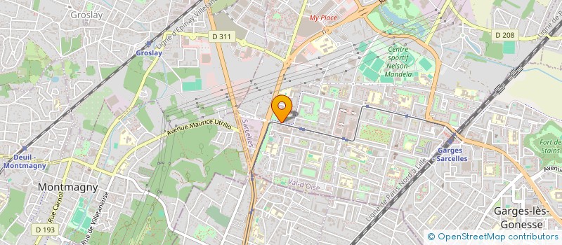 localisation de l'entreprise CABINET DE COACHING CKF  SARCELLES