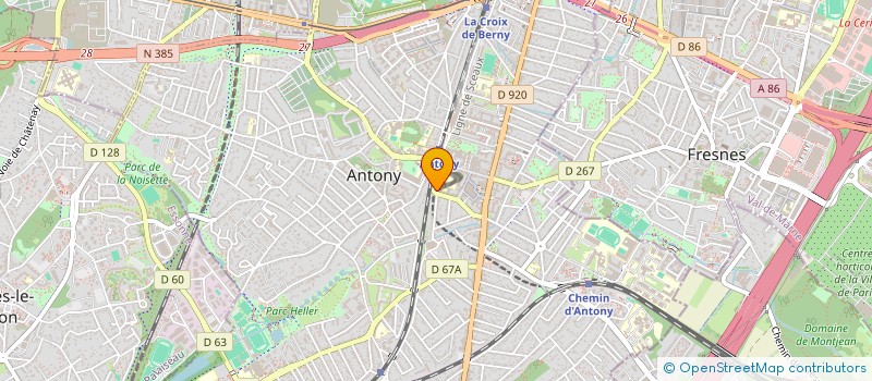 localisation de l'entreprise CABINET DE CONSEIL EN FINANCEMENT IMMOBILIER ET ASSURANCE à ANTONY