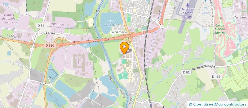 localisation de l'entreprise CABINET DE COURTAGE L'OR ASSURANCES  LE MANS