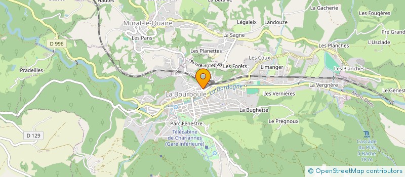 localisation de l'entreprise CABINET DE CURIOSITES  LA BOURBOULE