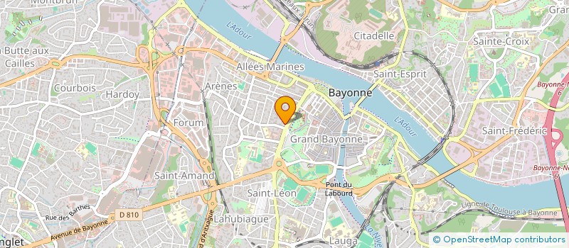 localisation de l'entreprise CABINET DE DERMATOLOGIE CLAIREFEUILLE  BAYONNE